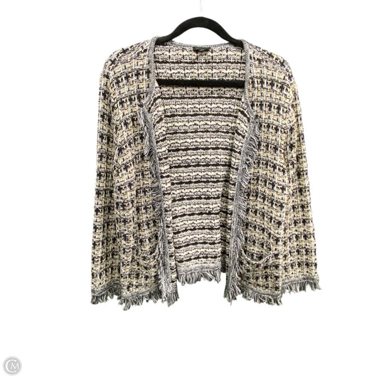 Cardigan By Talbots In Black & Gold, Size: M