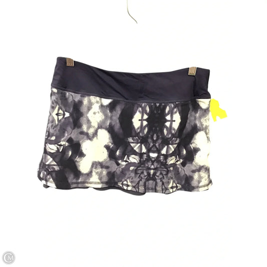 Athletic Skort By Lululemon In Tie Dye Print, Size: 6