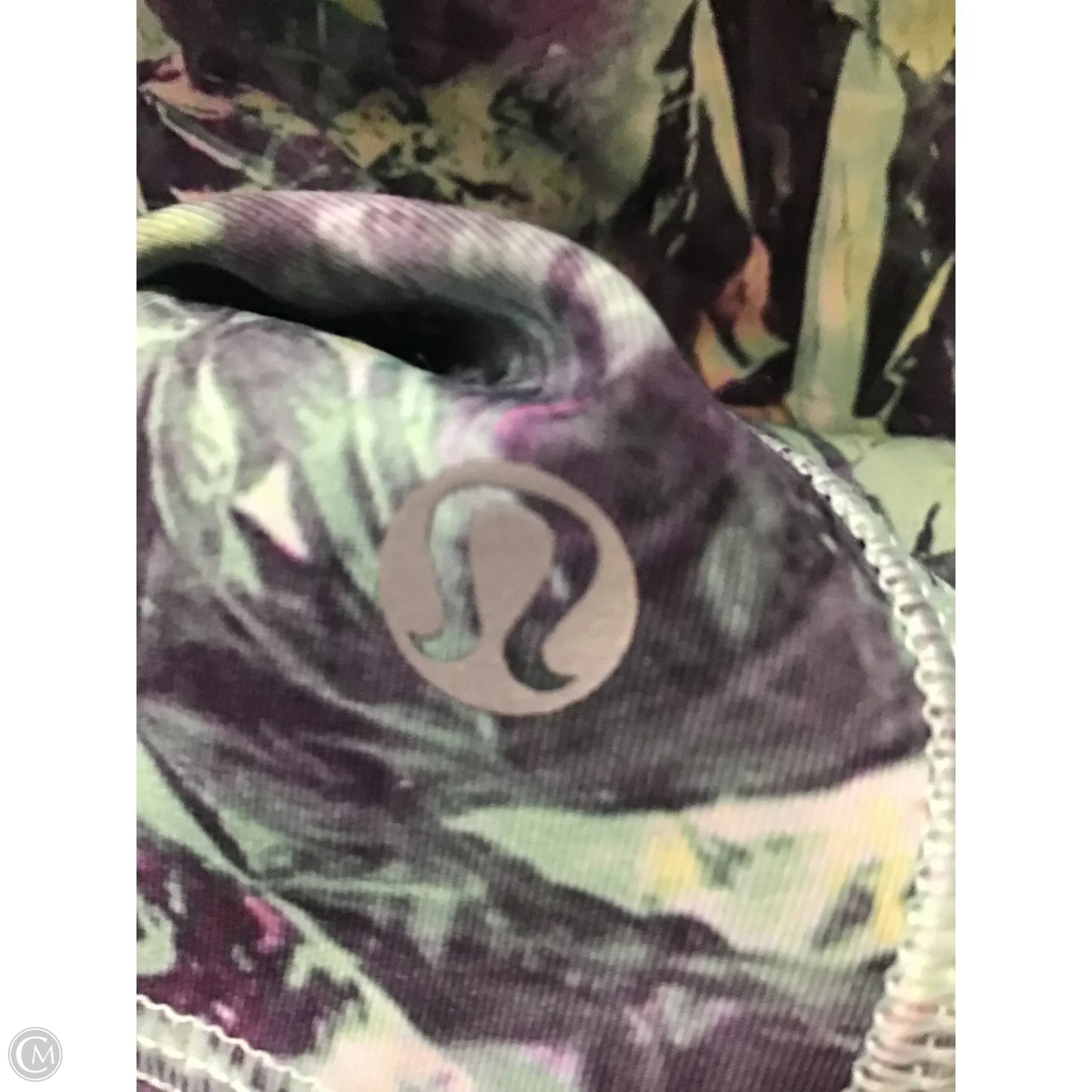 Athletic Shorts By Lululemon In Green & Pink, Size: 8