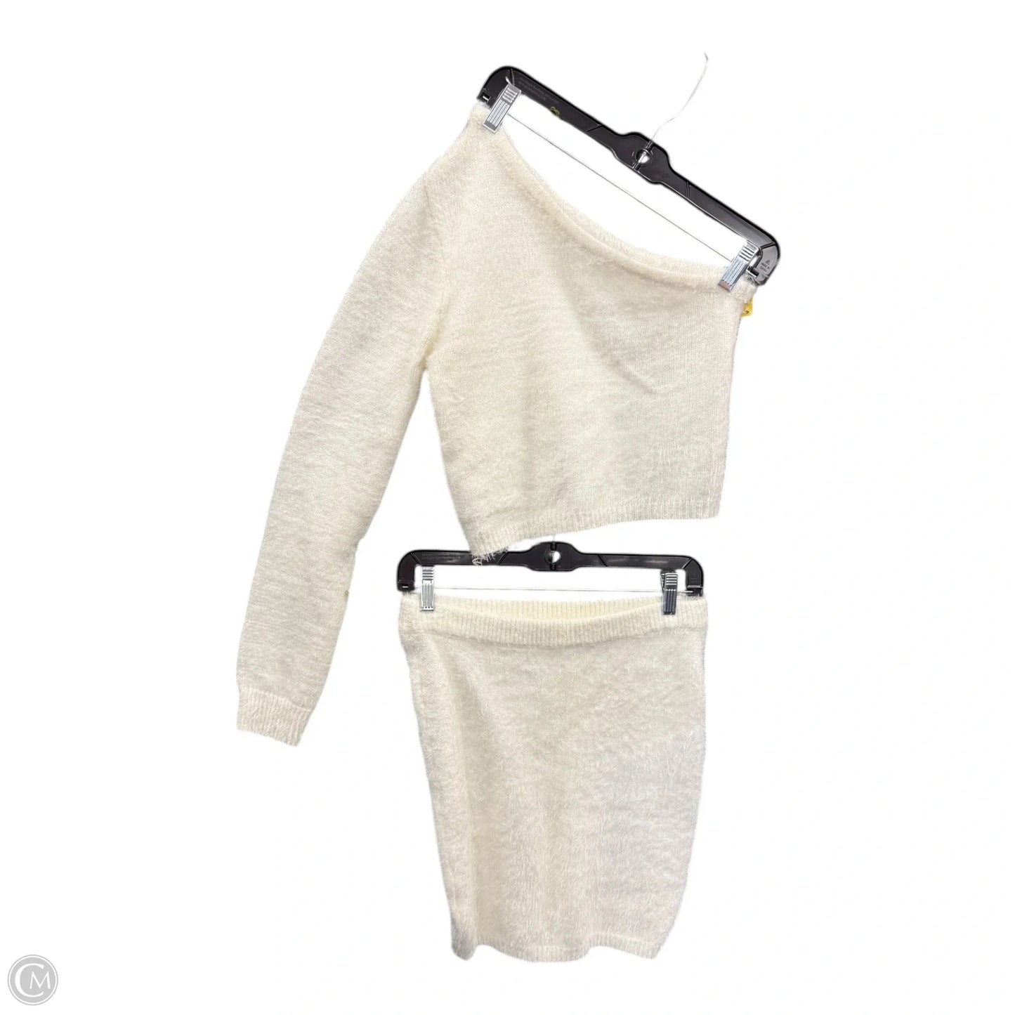 Skirt Set 2pc By Fashion Nova In Cream, Size: L