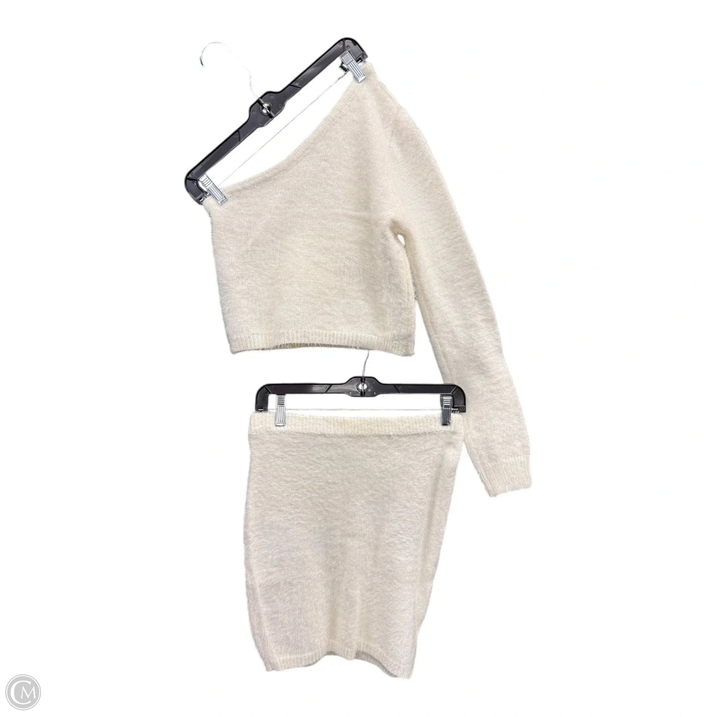 Skirt Set 2pc By Fashion Nova In Cream, Size: L