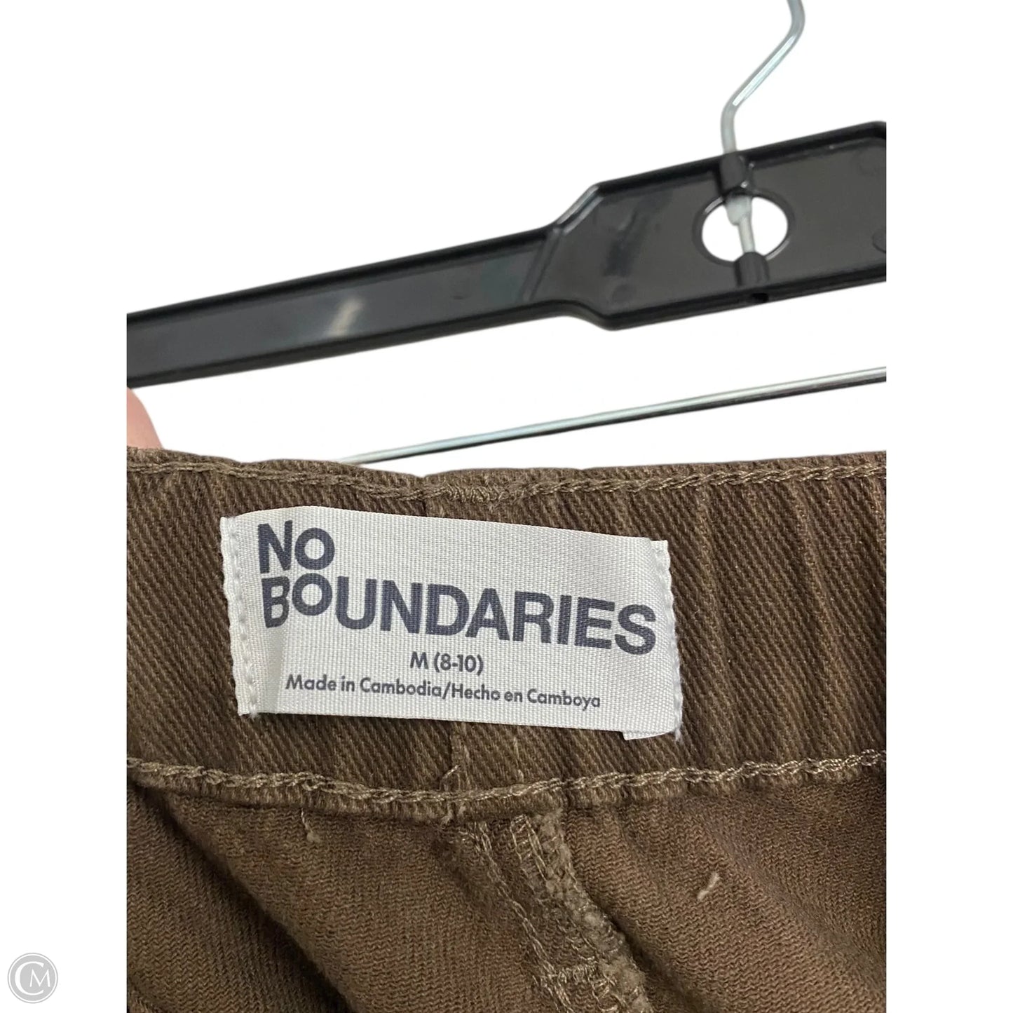 Jeans Wide Leg By No Boundaries In Brown Denim, Size: 10