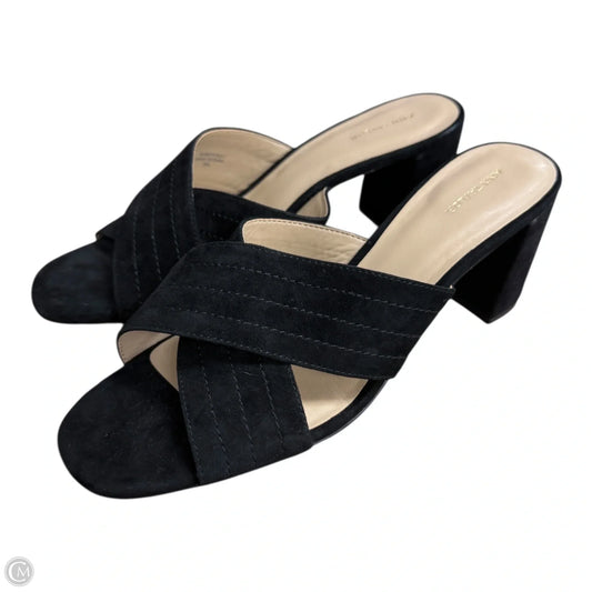 Shoes Heels Block By Ann Taylor In Black, Size: 9