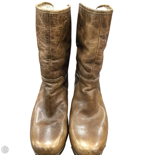 Boots Designer By Ugg In Brown, Size: 8