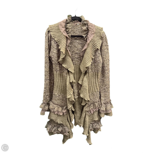 Sweater Cardigan By Cmc In Brown, Size: M