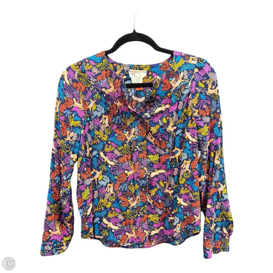 Top Long Sleeve By Anthropologie In Multi-colored, Size: Xs