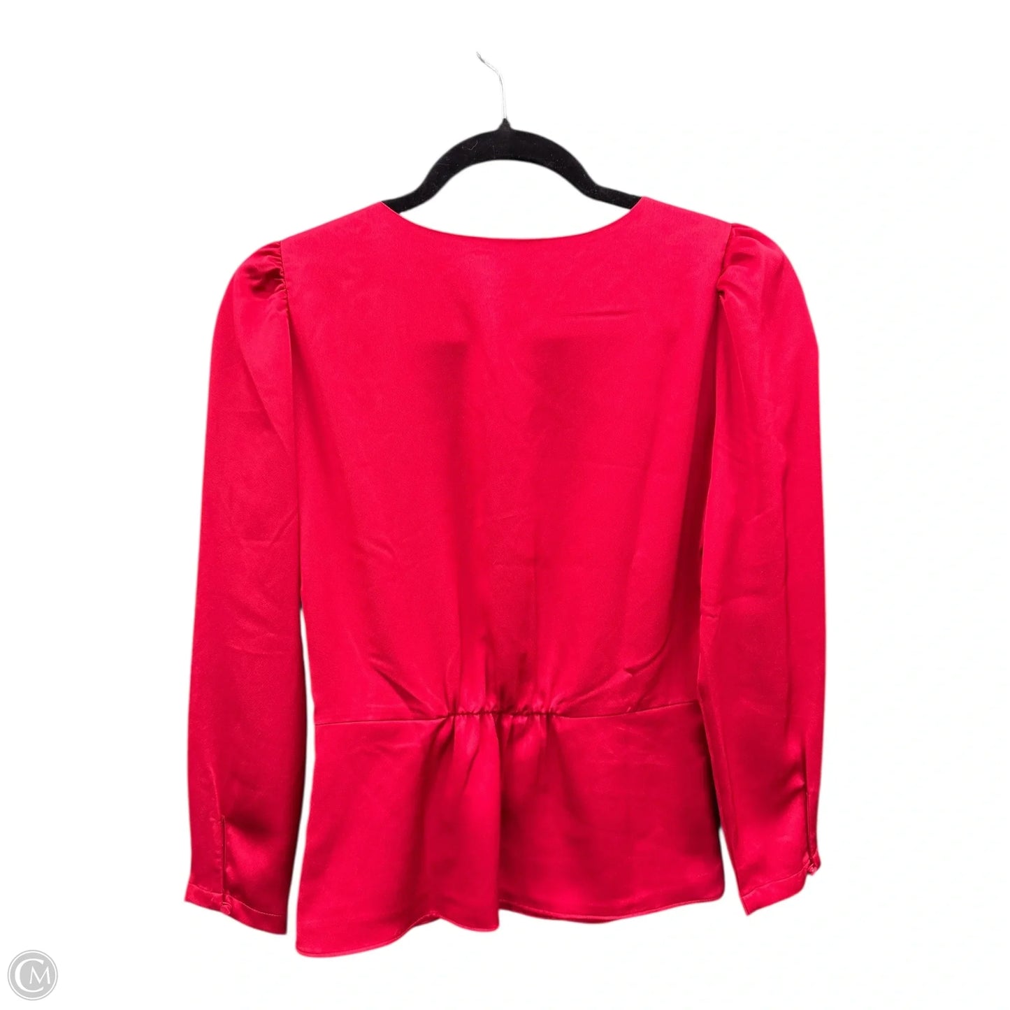 Blouse Long Sleeve By J. Crew In Red, Size: 0