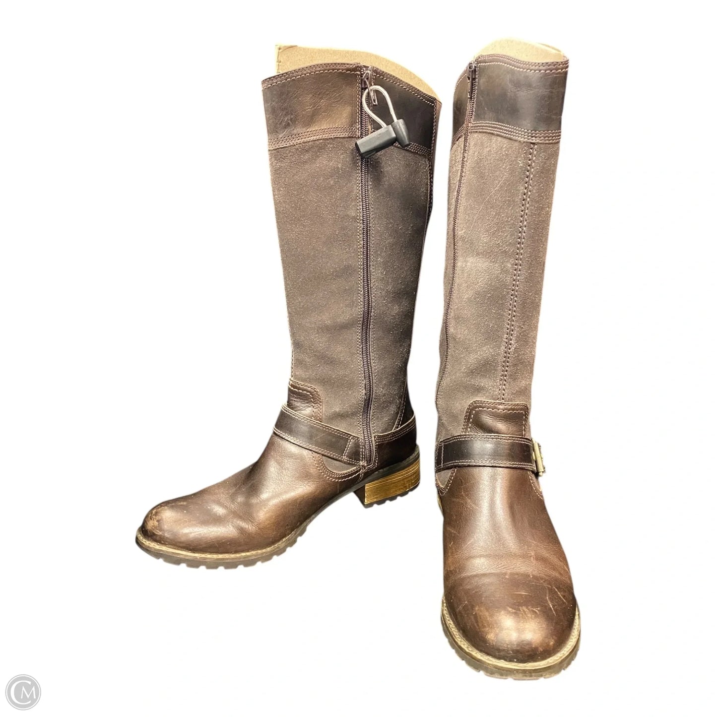 Boots Mid-calf Flats By Timberland In Brown, Size: 11