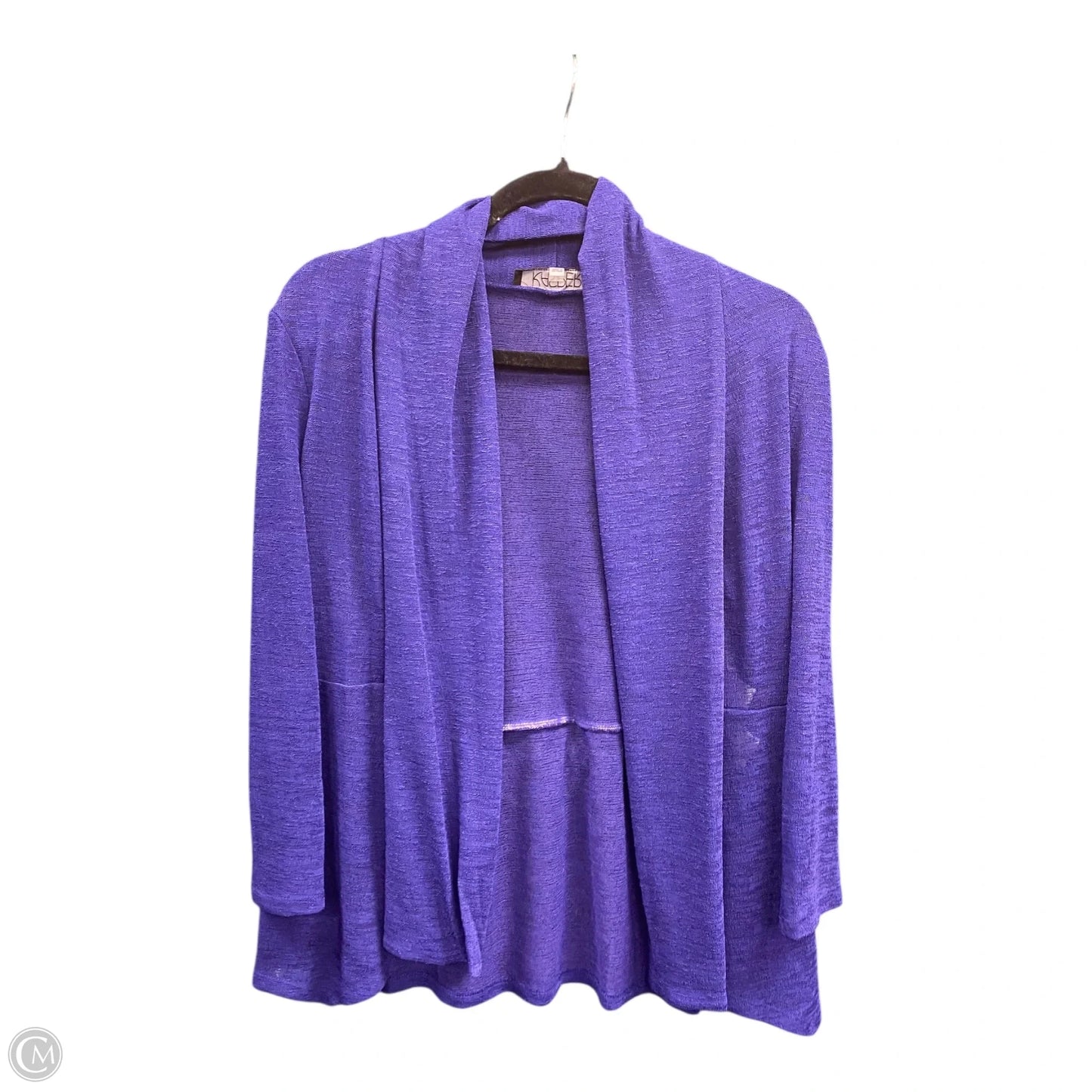 Cardigan By Kasper In Blue, Size: Lp
