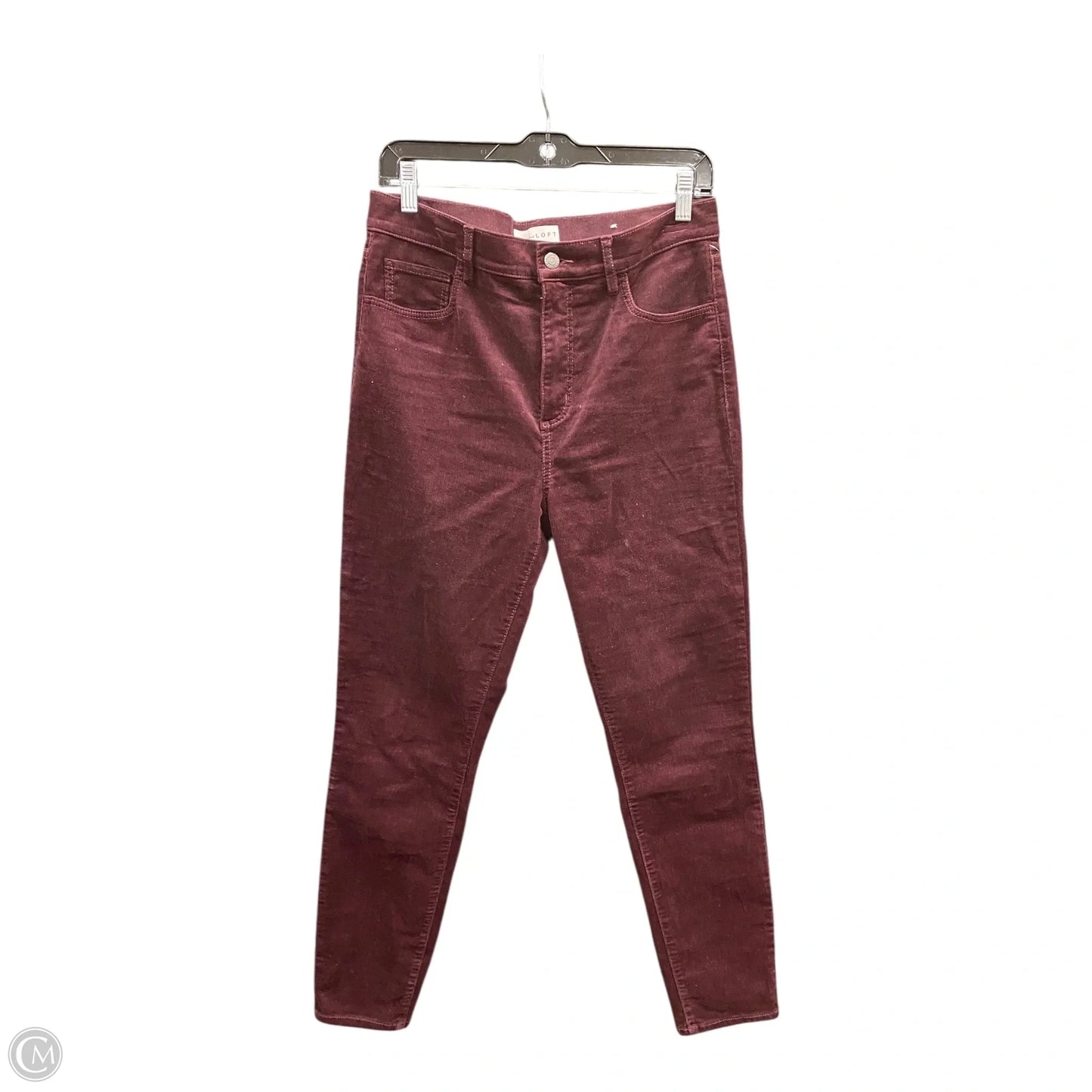Pants Corduroy By Loft In Maroon, Size: 8
