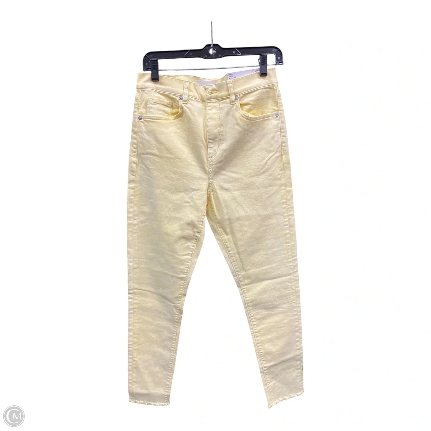 Jeans Skinny By Loft In Yellow, Size: 6