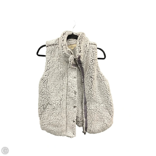 Vest Faux Fur & Sherpa By Thread And Supply In Grey, Size: M