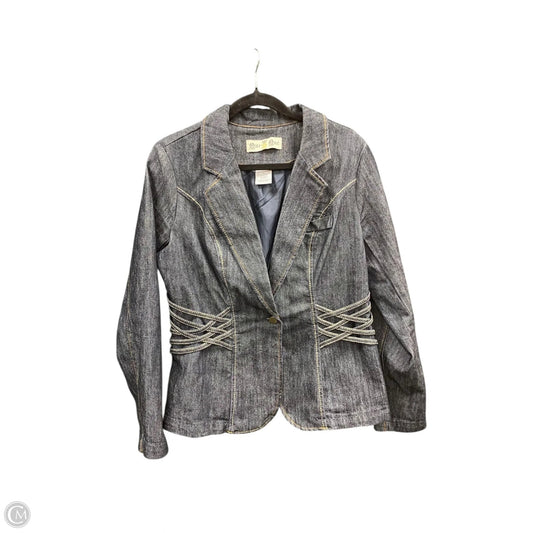 Blazer By One 5 One In Blue Denim, Size: L