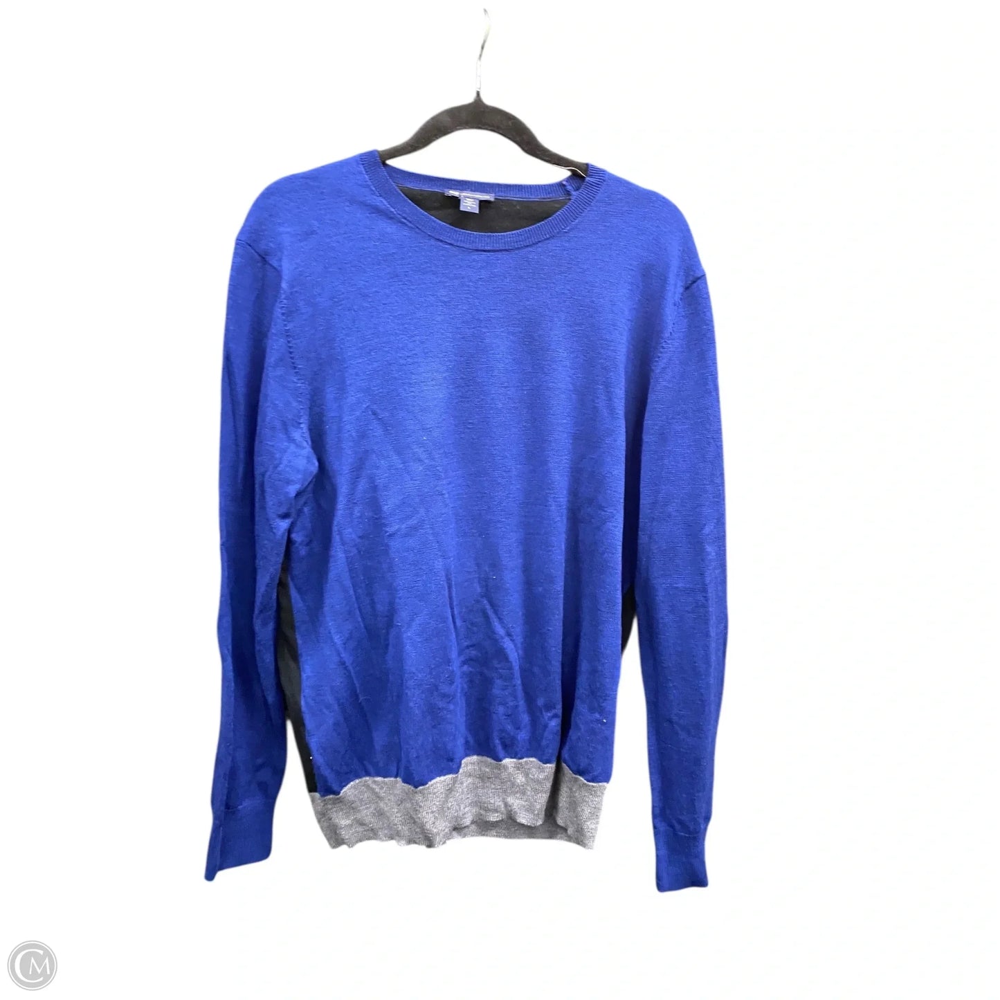 Sweater By Gap In Black & Blue, Size: L
