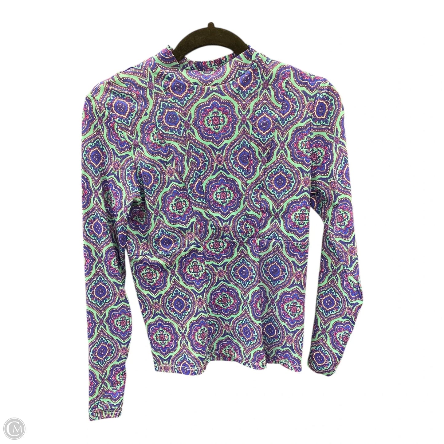 Top Long Sleeve By Coolibar In Paisley Print, Size: Xs