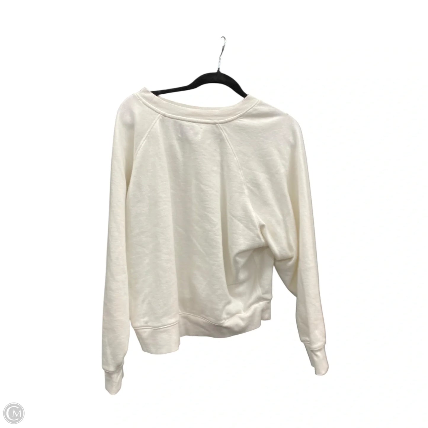 Sweatshirt Crewneck By Old Navy In White, Size: L