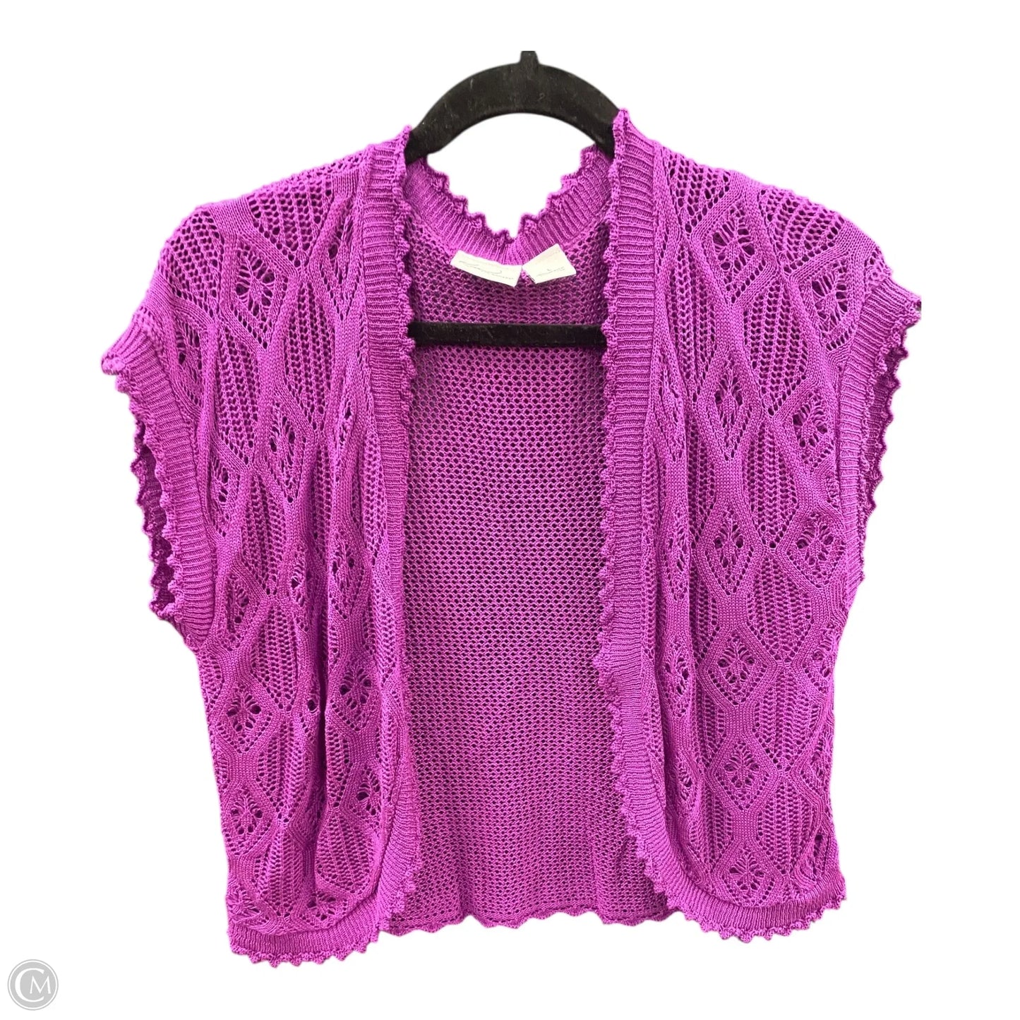 Cardigan By Kim Rogers In Purple, Size: L