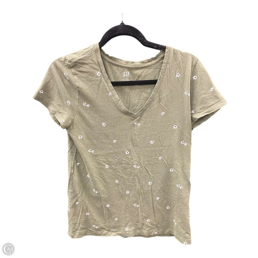 Top Short Sleeve By Gap In Green, Size: M