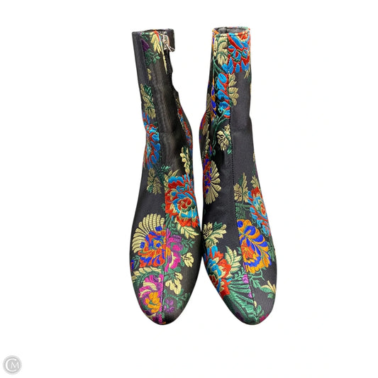Boots Ankle Heels By Vintage Havana In Multi-colored, Size: 8