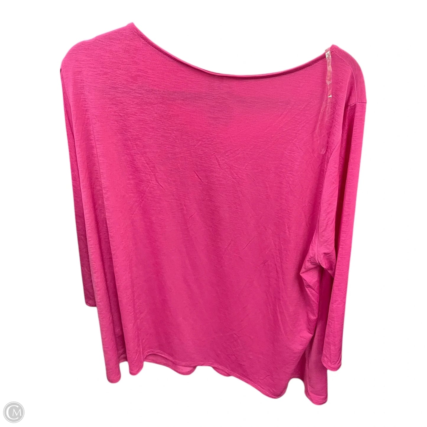 Top 3/4 Sleeve By Dear Scarlett In Pink, Size: 3x
