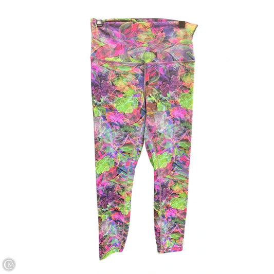 Athletic Leggings Capris By Lululemon In Multi-colored, Size: 8