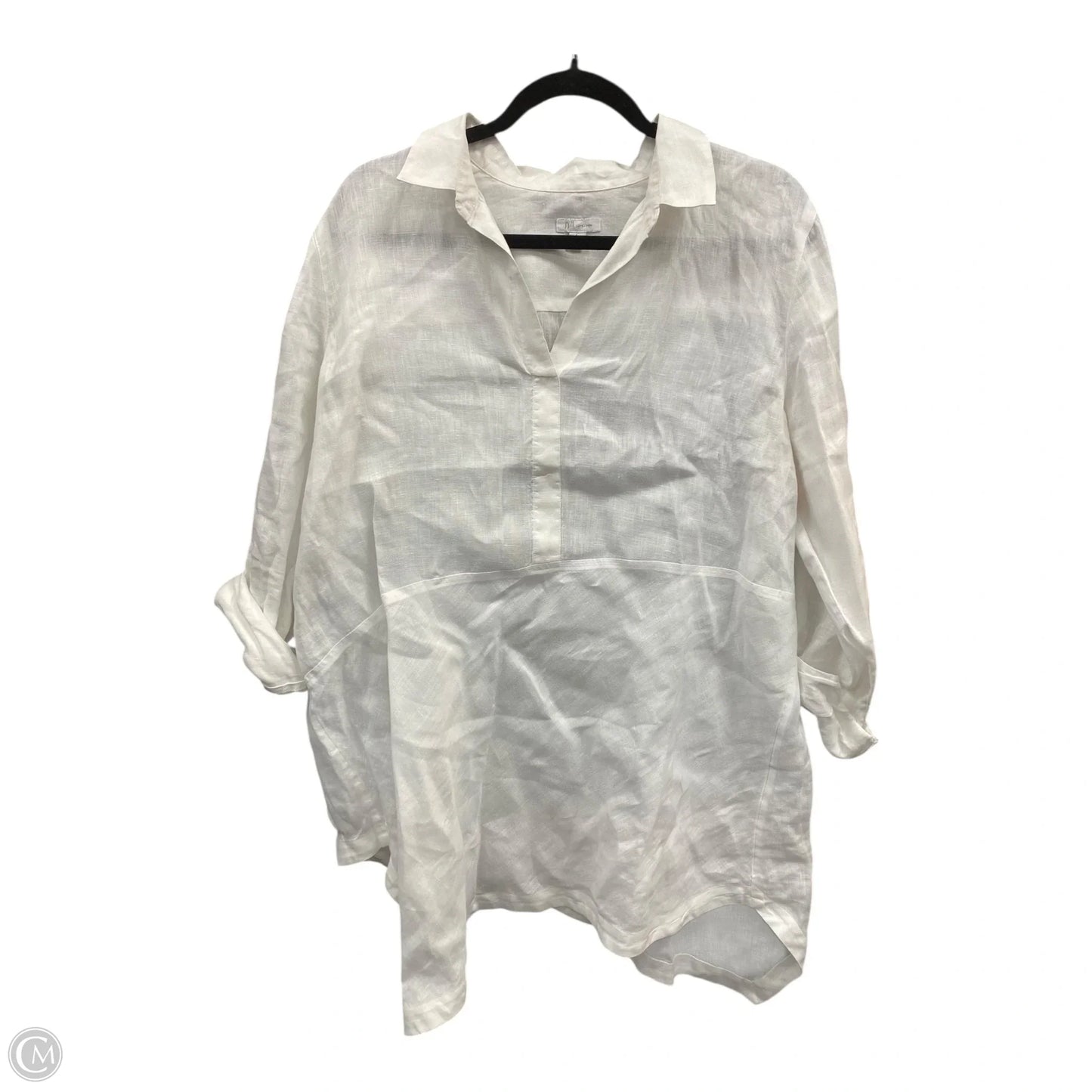 Tunic 3/4 Sleeve By J. Jill In White, Size: L