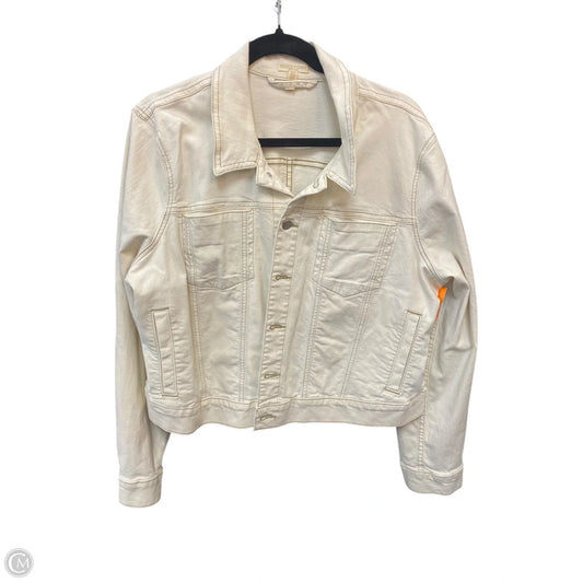 Jacket Denim By Eileen Fisher In Cream, Size: 1x