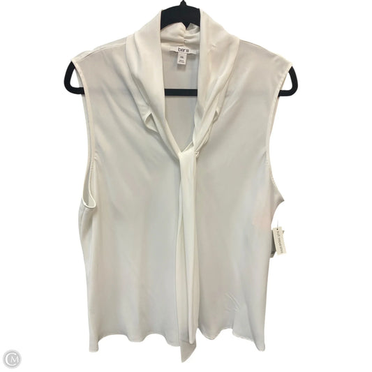 Top Sleeveless By Bar Iii In White, Size: Xxl