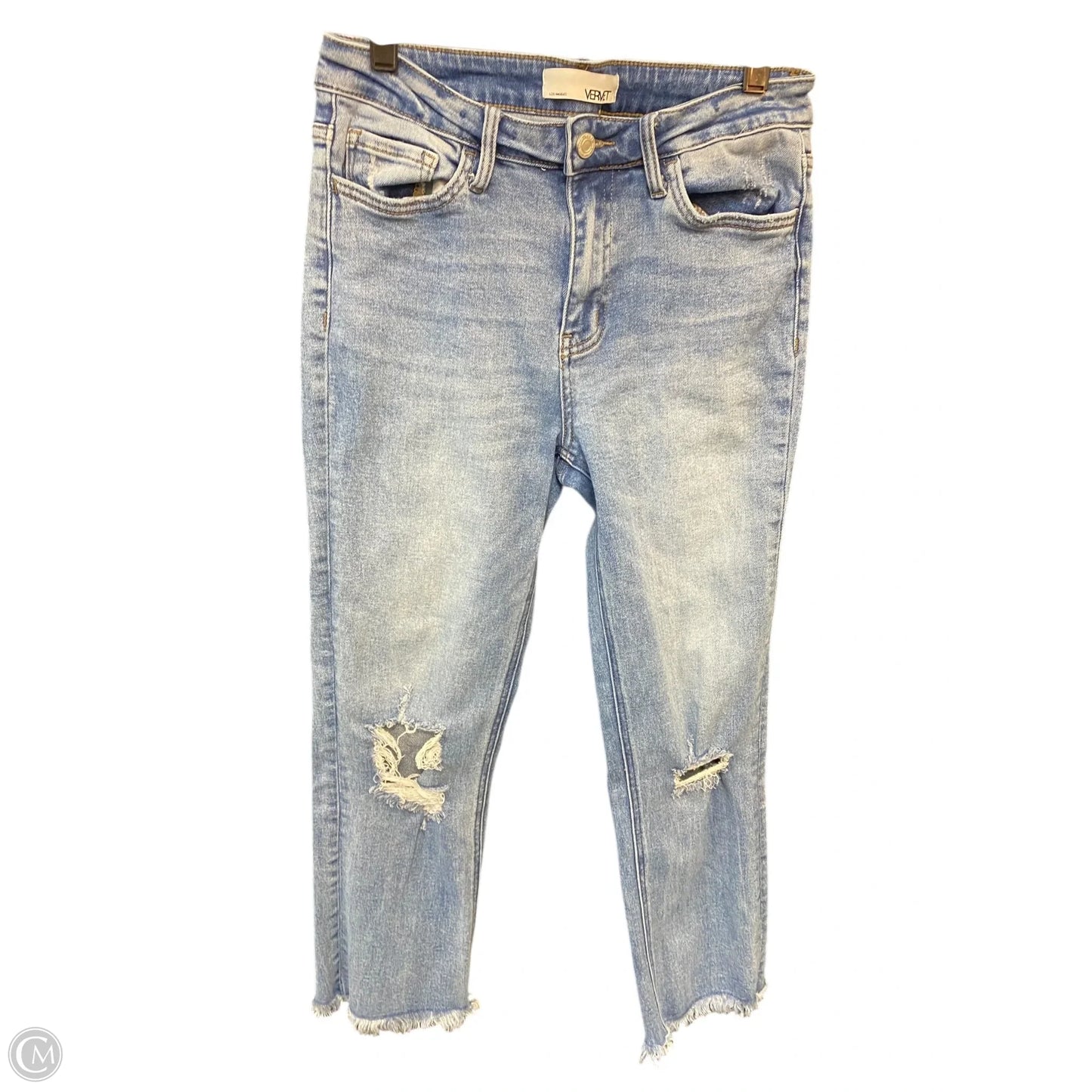 Jeans Cropped By Vervet In Blue Denim, Size: 6