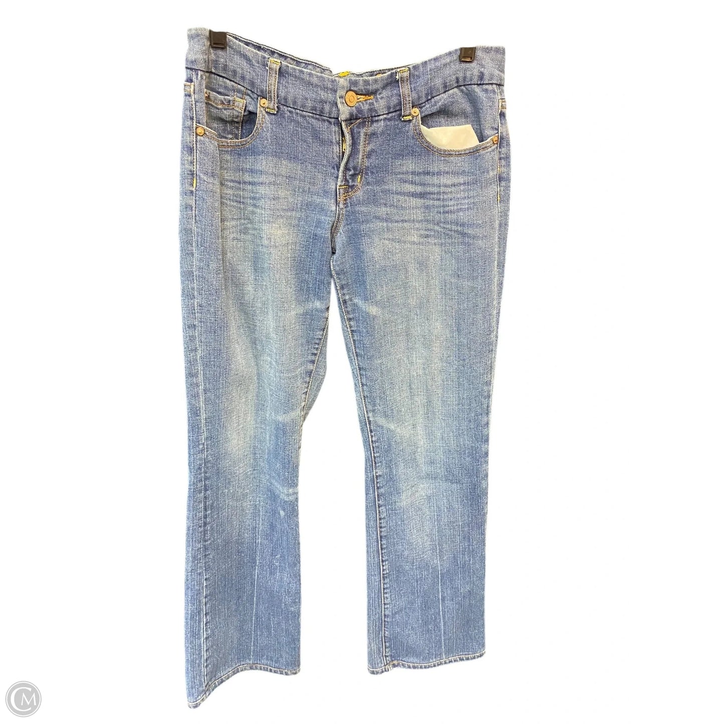 Jeans Boot Cut By Seven 7 In Blue Denim, Size: 14
