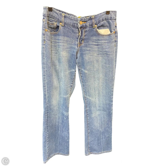 Jeans Boot Cut By Seven 7 In Blue Denim, Size: 14