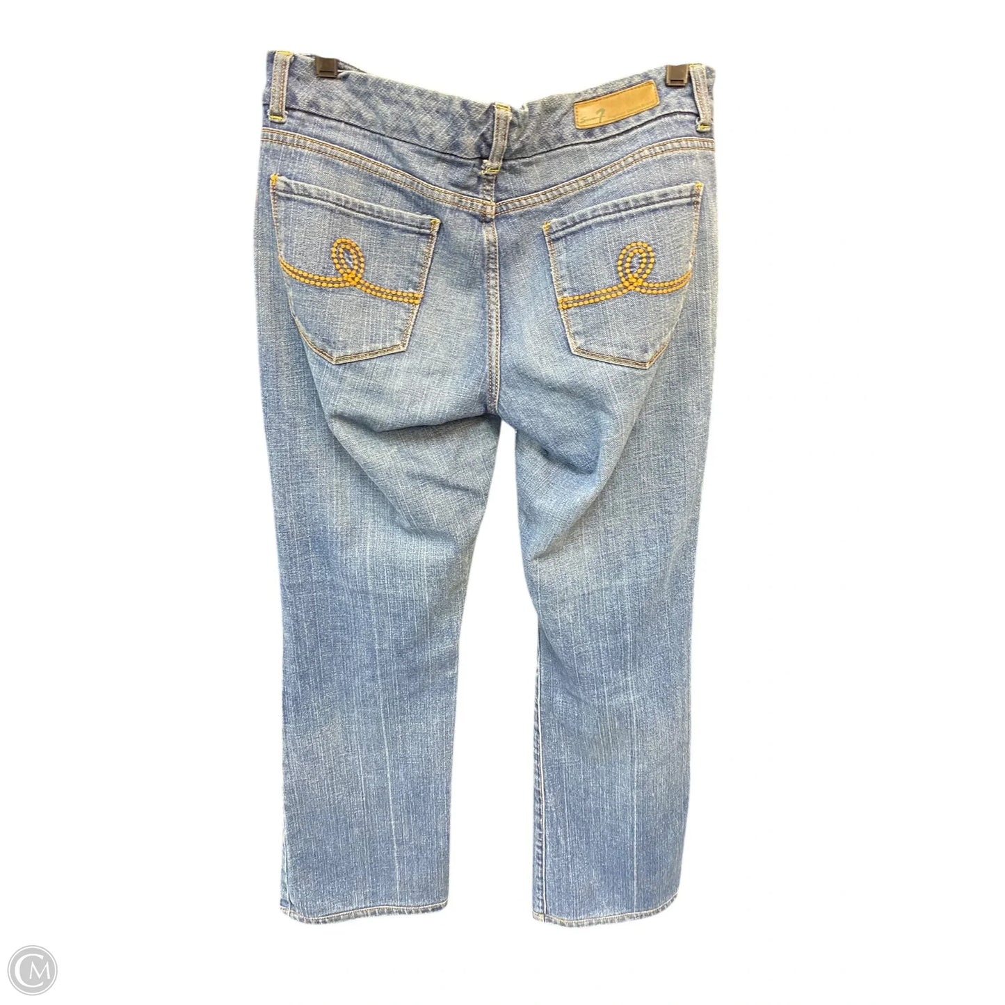 Jeans Boot Cut By Seven 7 In Blue Denim, Size: 14