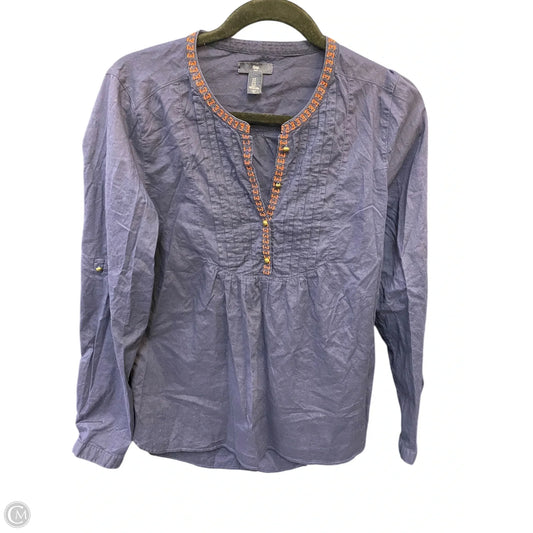 Top Long Sleeve By Gap In Navy, Size: S