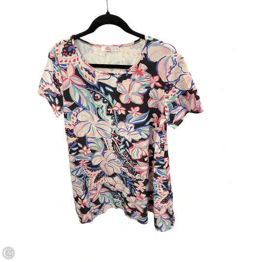 Dress Casual Short By Aryeh In Pink & White, Size: Xl