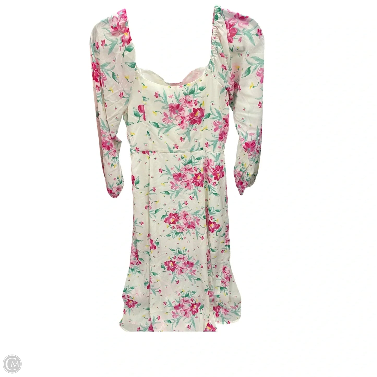 Dress Casual Midi By Clothes Mentor In Floral Print, Size: M