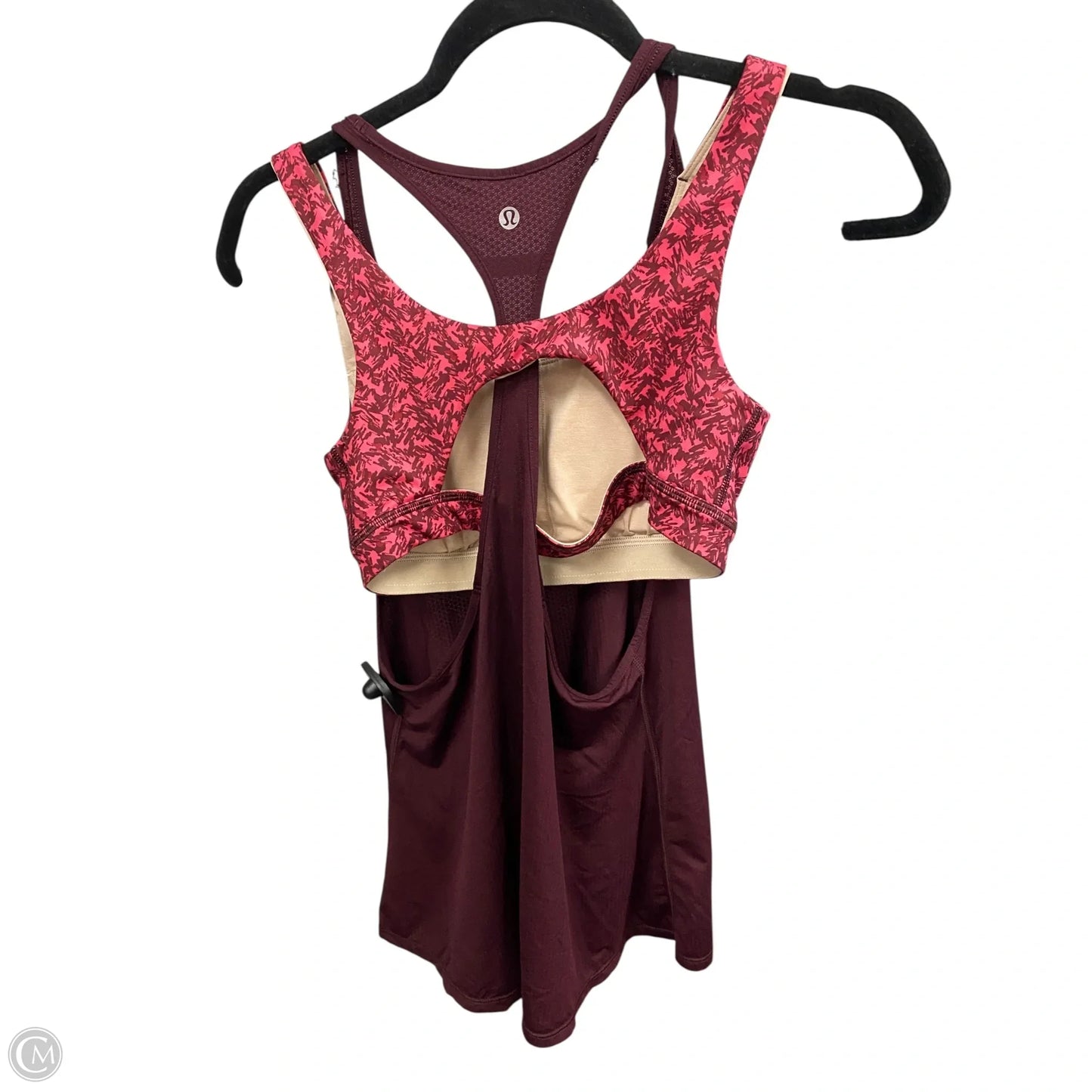 Athletic Tank Top By Lululemon In Maroon, Size: 6