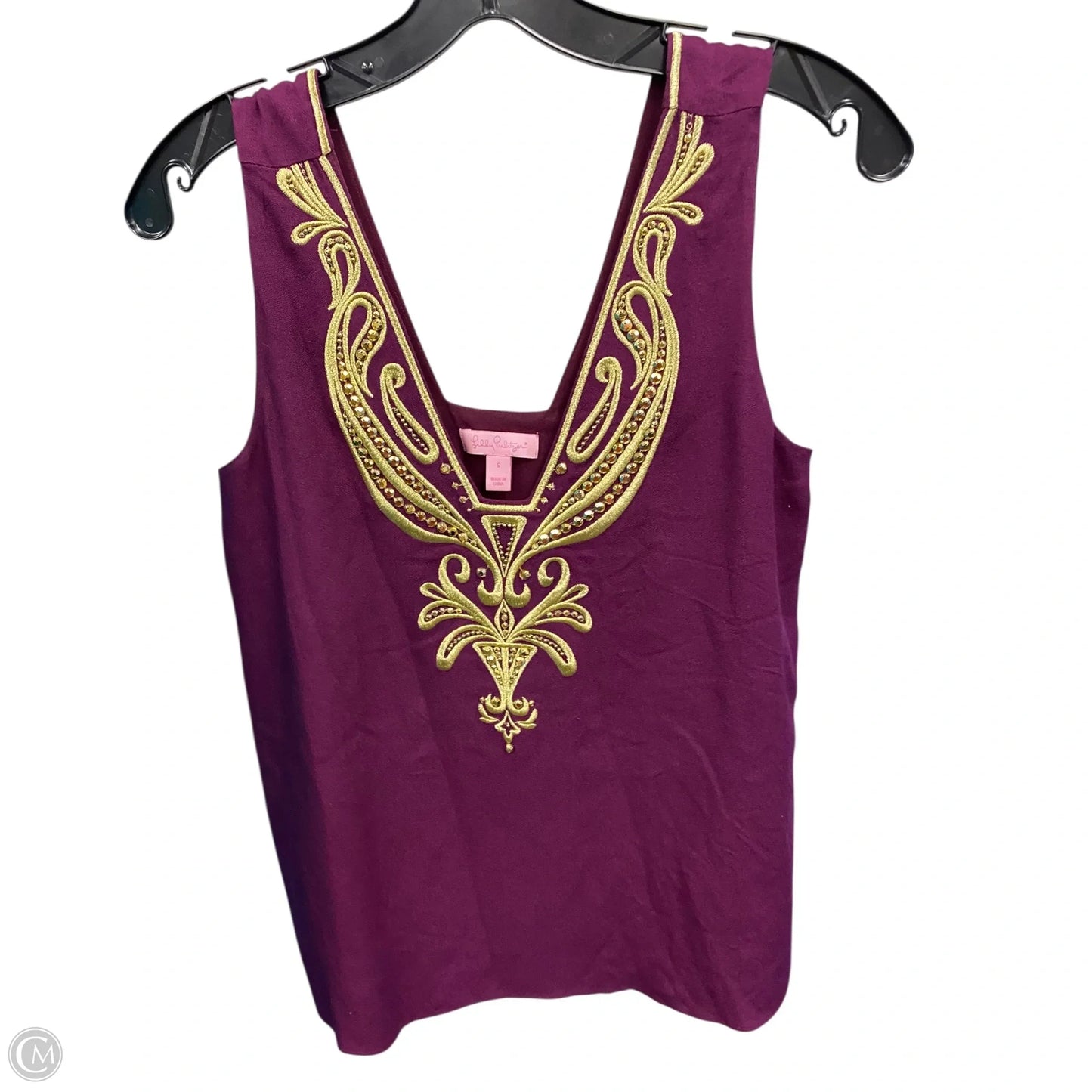 Blouse Designer By Lilly Pulitzer In Maroon, Size: S