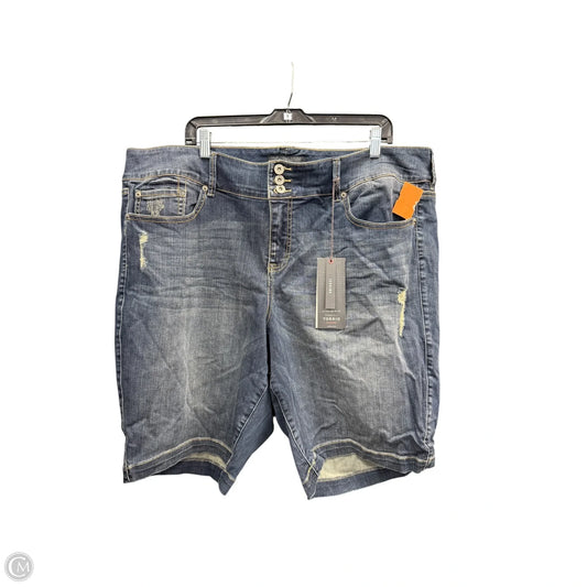 Shorts By Torrid In Blue Denim, Size: 4x