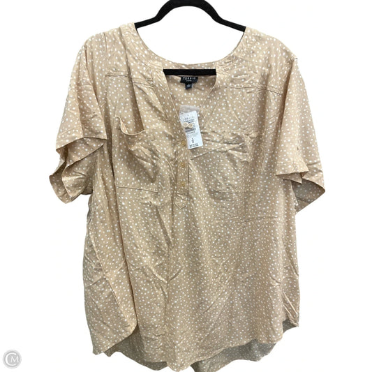 Top Short Sleeve By Torrid In Polkadot Pattern, Size: 4x