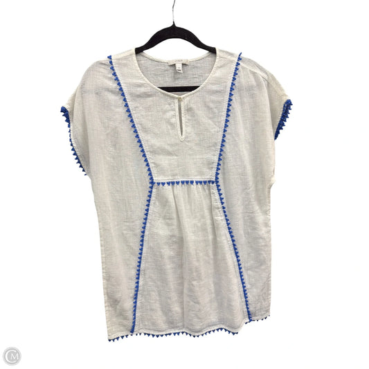 Top Short Sleeve By J. Crew In White, Size: Xxs