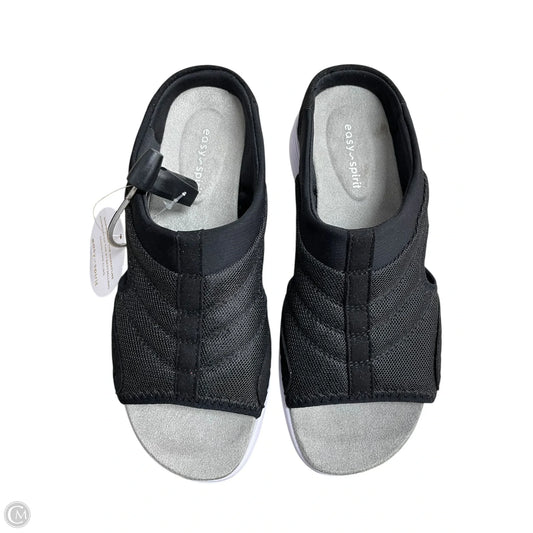 Sandals Sport By Easy Spirit In Black & Grey, Size: 6.5