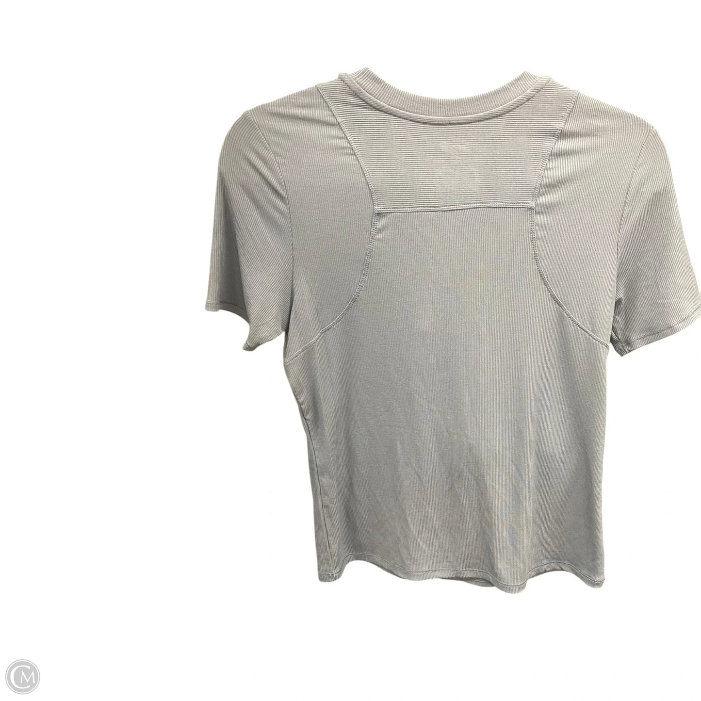 Athletic Top Short Sleeve By Avia In Grey, Size: M