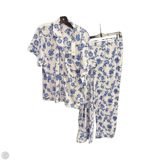 Pajamas 2pc By Draper James In Blue & White, Size: 2x