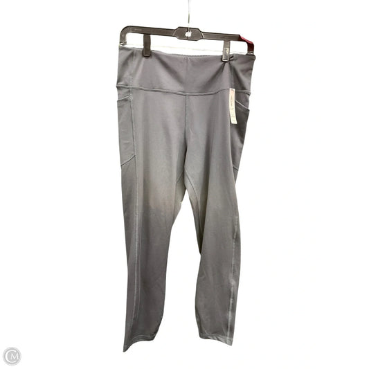 Athletic Leggings Capris By Victorias Secret In Grey, Size: L