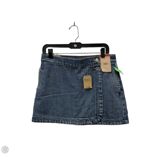 Skirt Mini & Short By Levis In Blue Denim, Size: 6