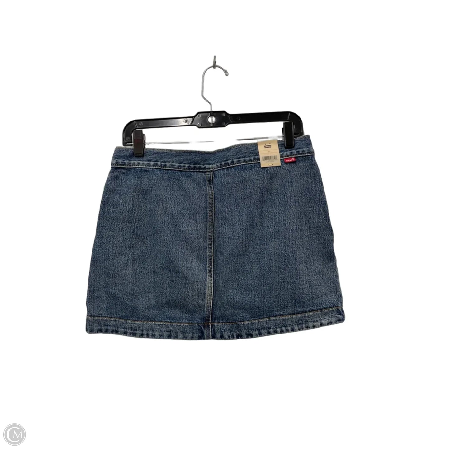 Skirt Mini & Short By Levis In Blue Denim, Size: 6