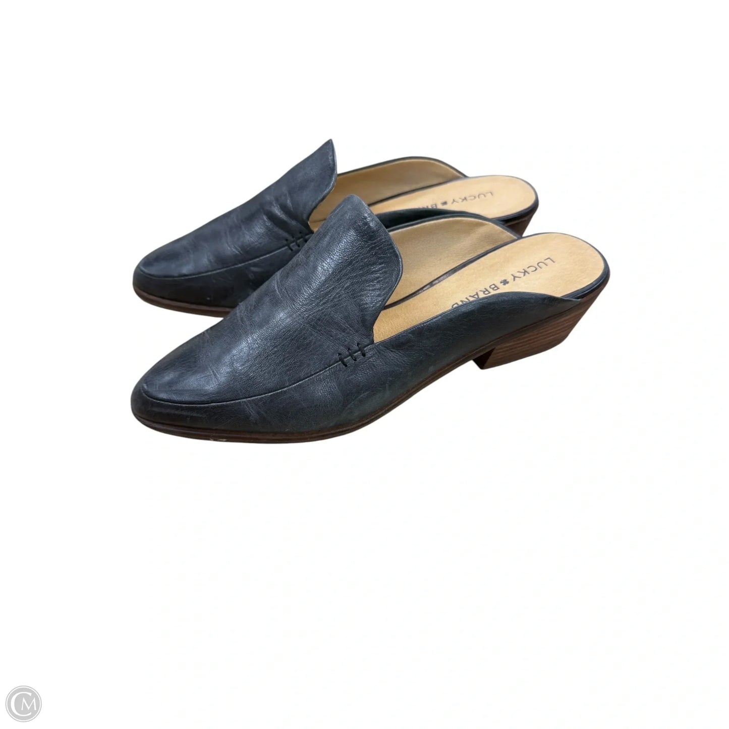 Shoes Heels Wedge By Lucky Brand In Navy, Size: 9