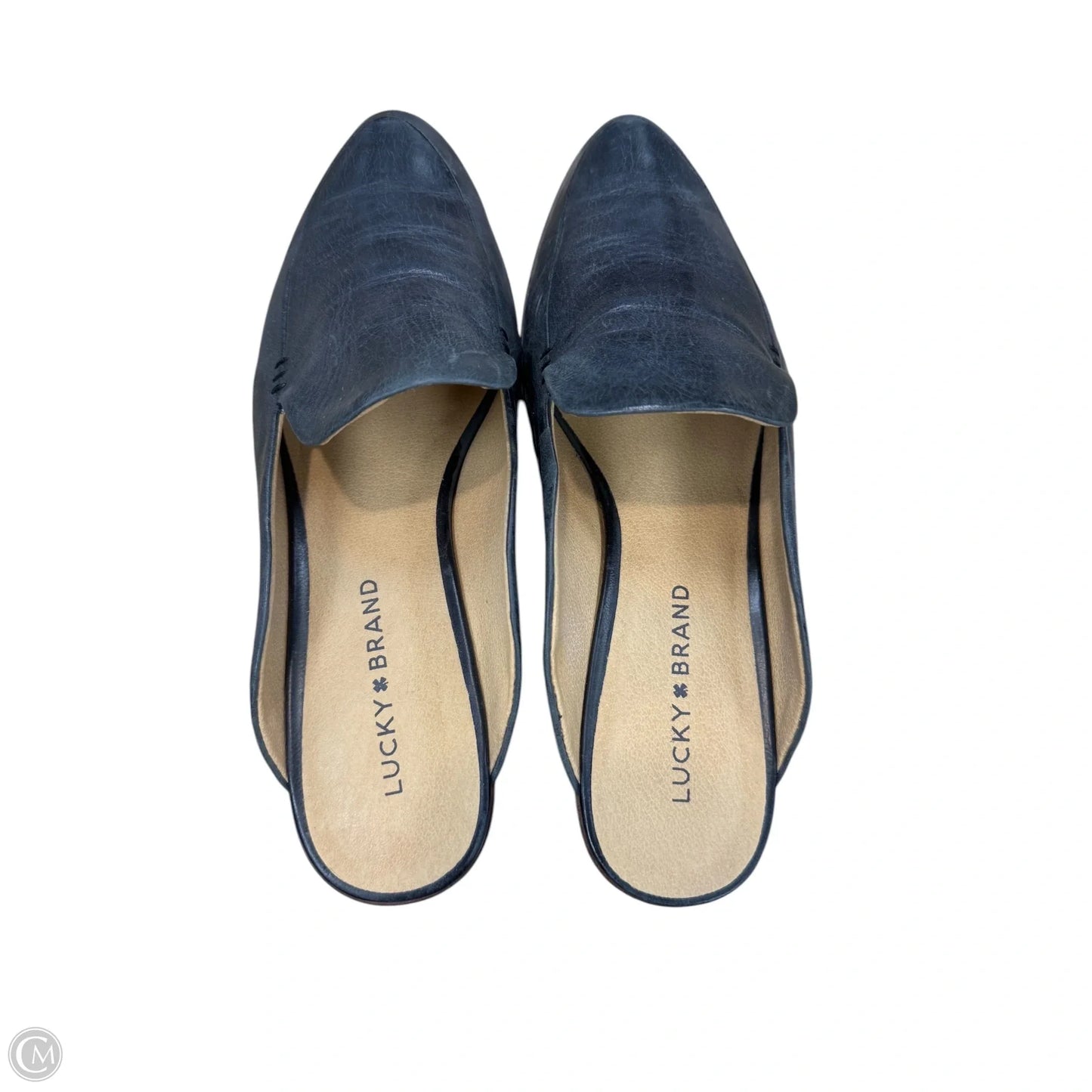Shoes Heels Wedge By Lucky Brand In Navy, Size: 9