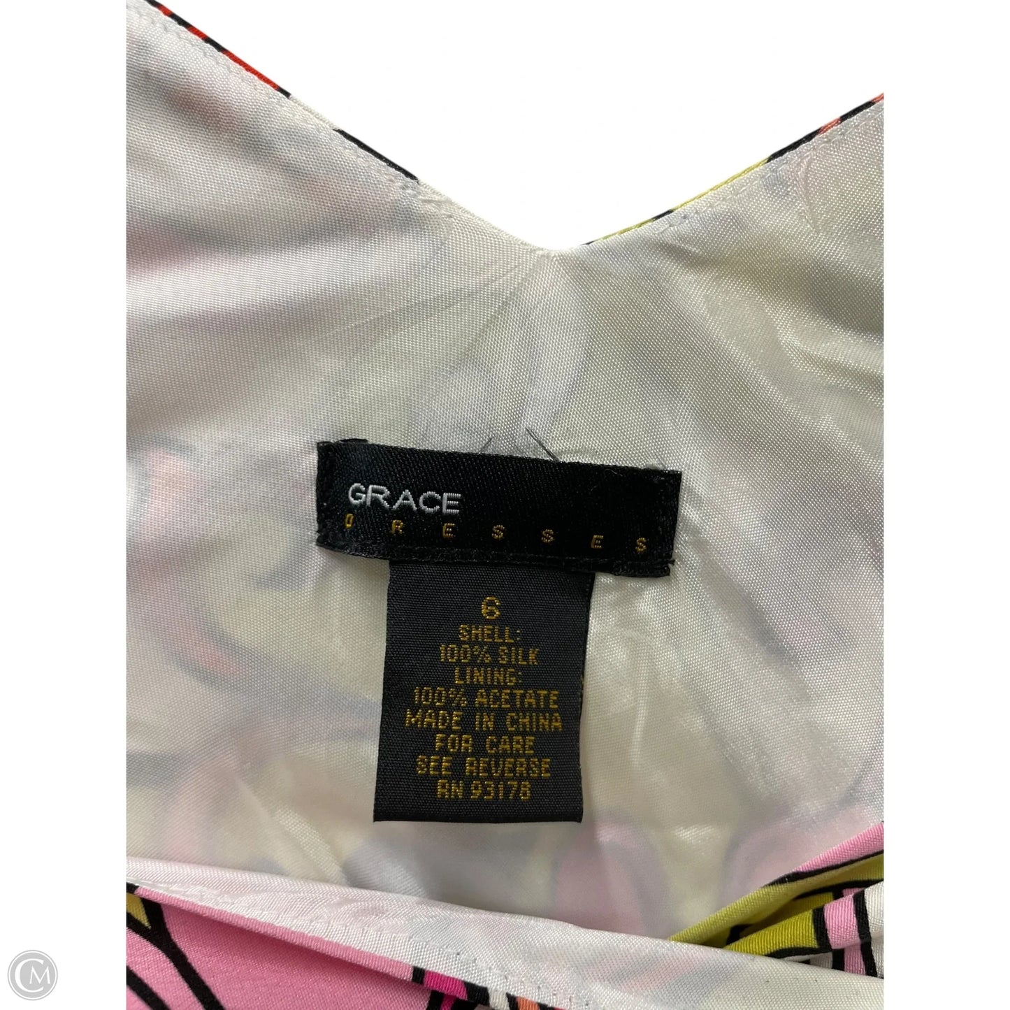 Dress Casual Short By Grace In Green & Pink, Size: 6