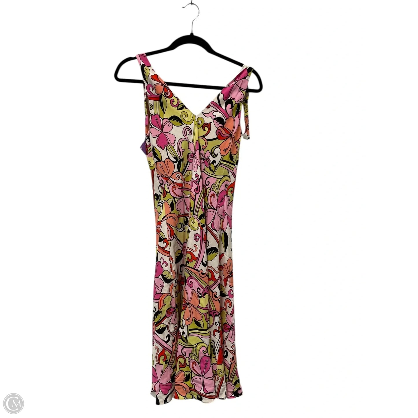 Dress Casual Short By Grace In Green & Pink, Size: 6